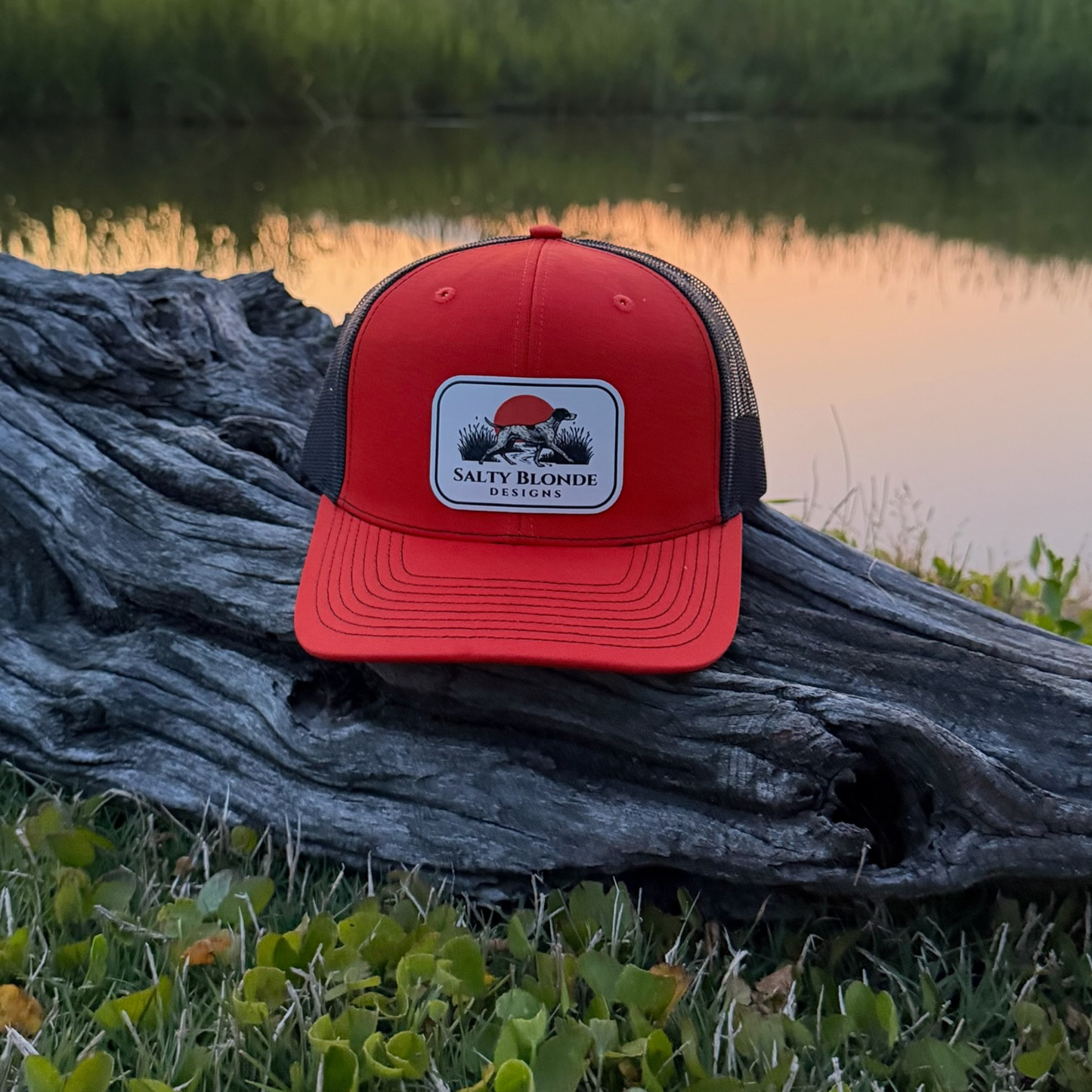 Salty Blonde UV Patch Trucker Hat