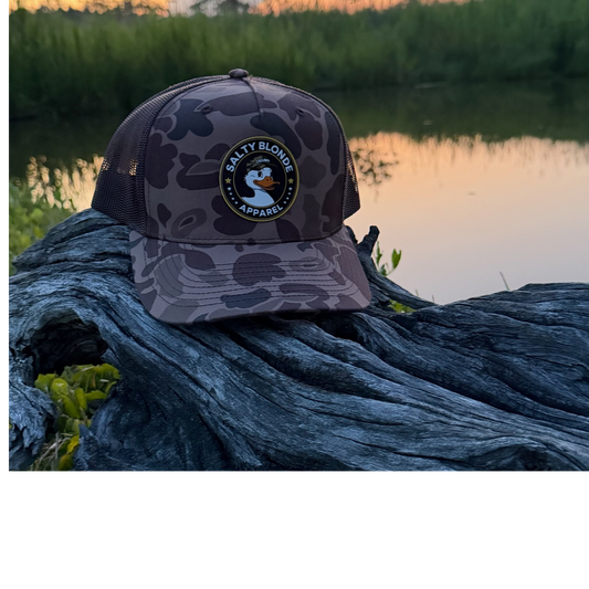 Camo Trump Duck Trucker Hat