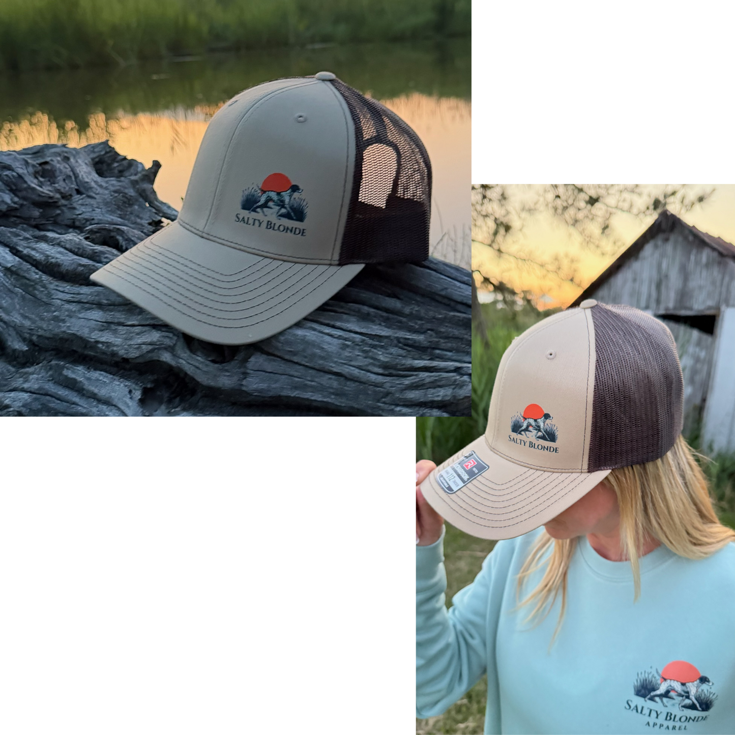 Salty Blonde Logo Trucker Hat