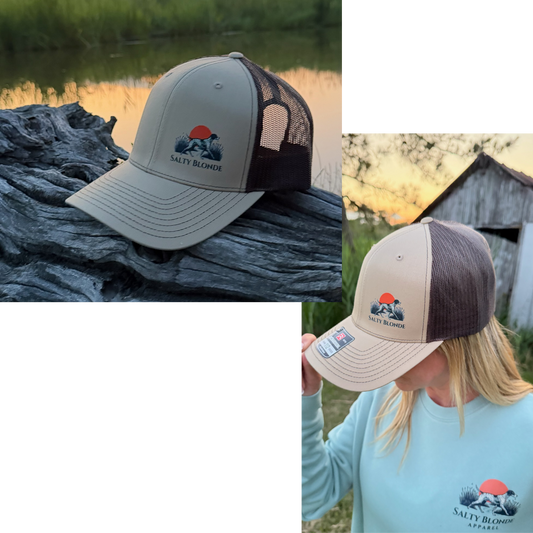 Salty Blonde Logo Trucker Hat
