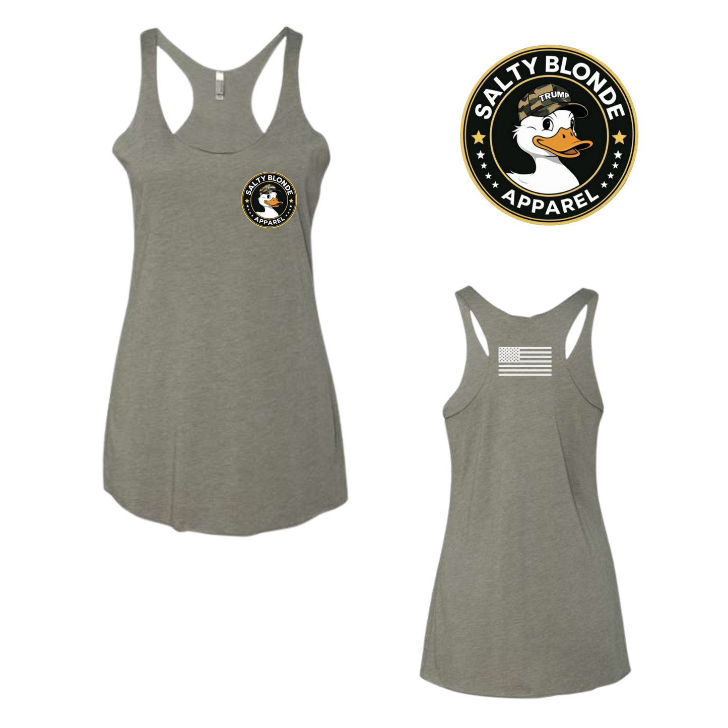 Trump Duck Razer Back Women's Tank