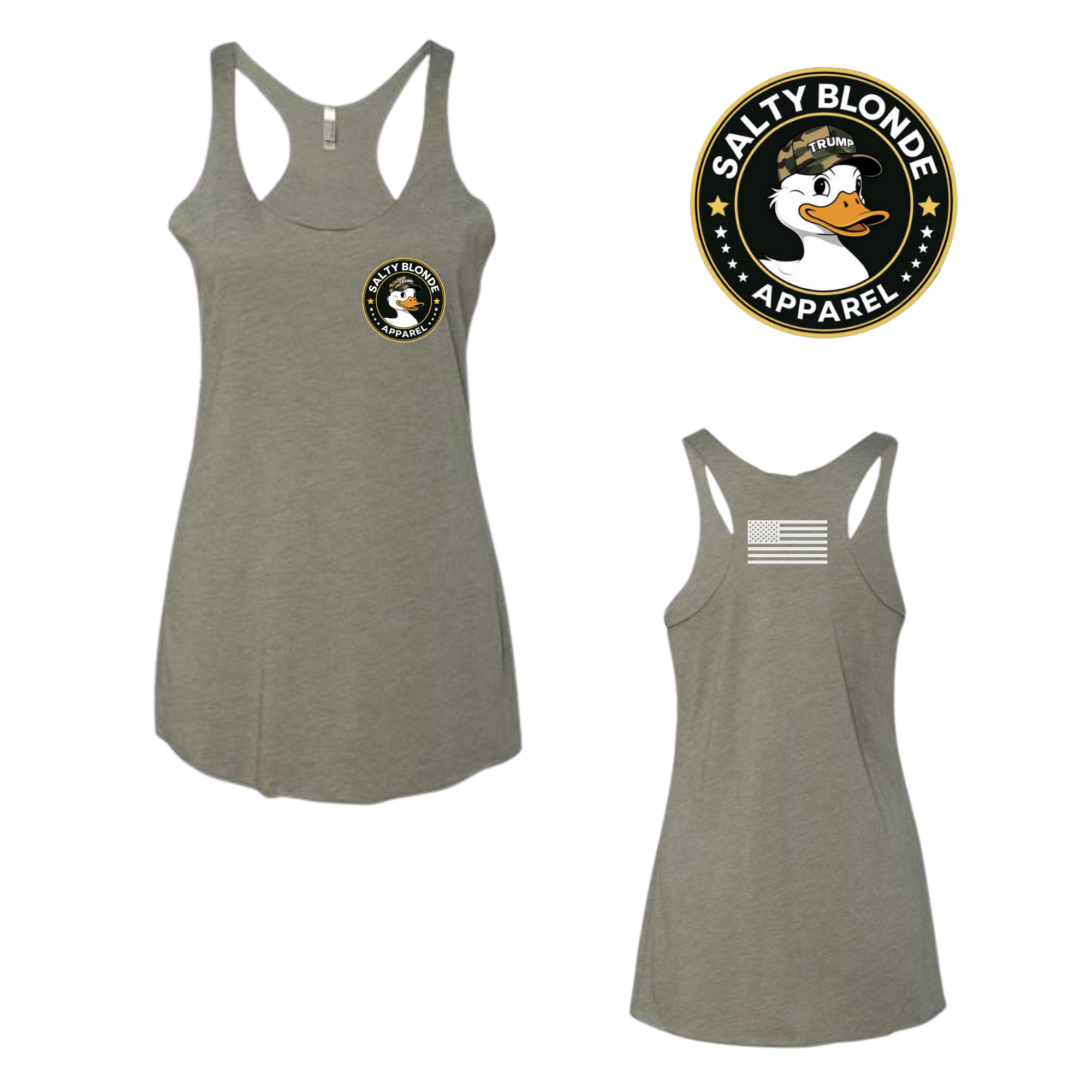 Trump Duck Razer Back Women's Tank